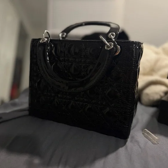 Dior Shiny Black Mini Bag - Picture 3 of 3